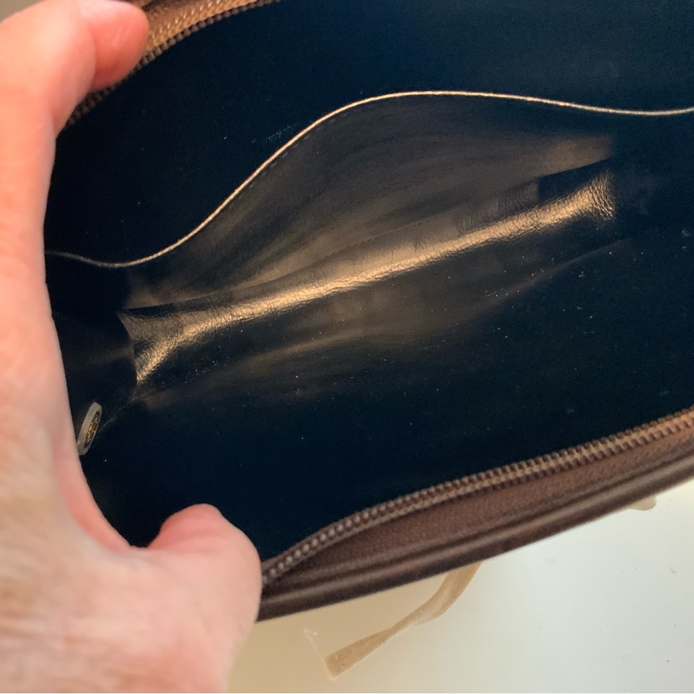Burberry Tan Plaid Clutch Bag - Picture 7 of 11